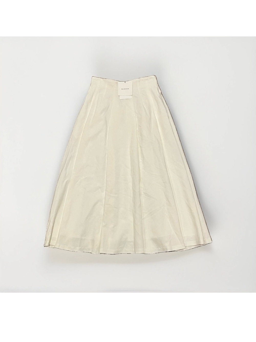 BLENHEIM Long/Maxi Length IVORY Pleated A-Line Skirt NWT Size Medium
